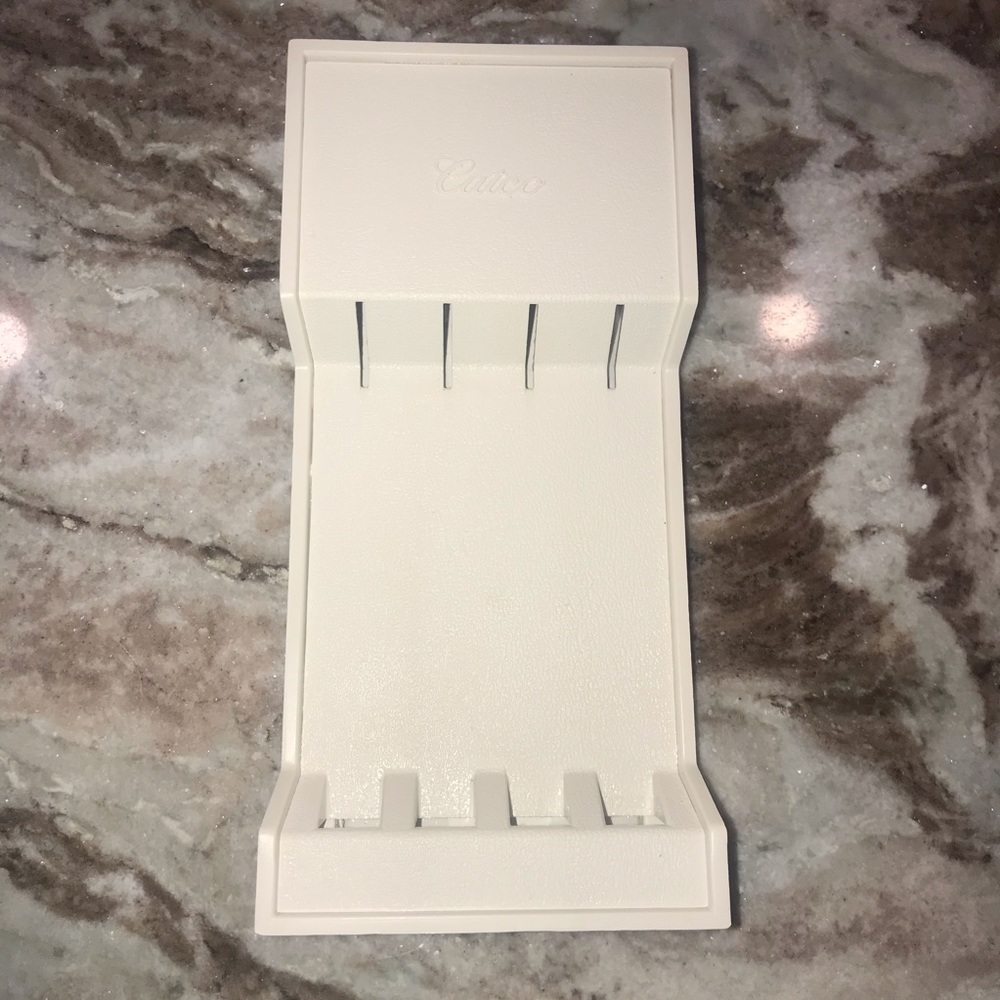 Cutco 4 Steak Knife Storage Holder Wall Mount Drawer #1864 NO HARDWARE OR KNIVES